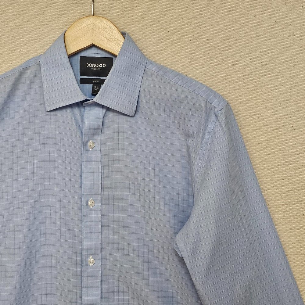 Bonobos Slim Fit Wrinkle Free Button Down 15.5 34